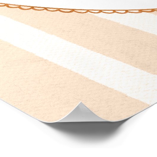 Fall Pumpkin Floral Baby Shower Welcome Poster (Hoek)