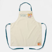 Fall Pumpkin Floral  – Personalized Autumn Schort (Voorkant)