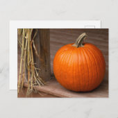 Fall Pumpkin on Porch Briefkaart (Voorkant / Achterkant)