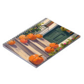Fall Pumpkin Stoop | Autumn Thanksgiving Painted Notitieboek (Linkerzijde)