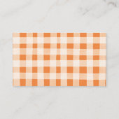 Fall Pumpkin Stroller Floral Baby Shower Registry Informatiekaartje (Achterkant)