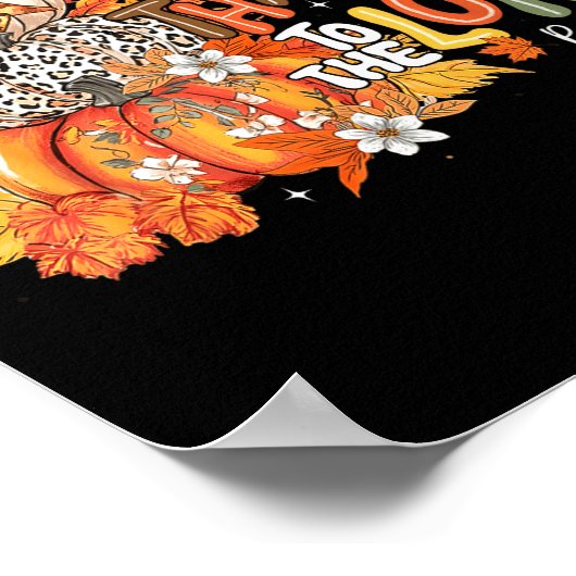 Fall Pumpkin Thanksgiving Christian Give Thanks To Poster (Hoek)