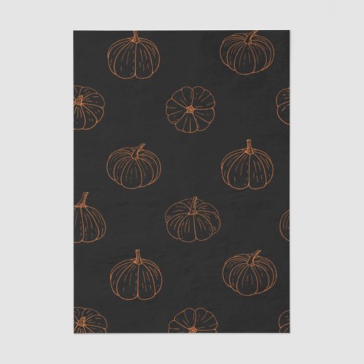Fall Pumpkin Tissue Paper – Autumn Gift Wrap  Tissuepapier (Voorkant)