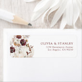 Fall Pumpkin Wildflower Etiket (Insitu)