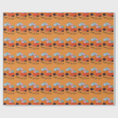 Fall pumpkin Wrapping Paper Cadeaupapier (Vlak)