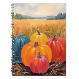 Fall Pumpkins | Autumn Landscape Watercolor Notitieboek