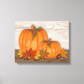 Fall Pumpkins Wrapped Canvas Afdruk (Voorkant)