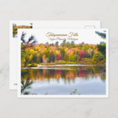 "FALL REFLECTIONS AT TAHQUAMENON FALLS, MICHIGAN BRIEFKAART (Voorkant / Achterkant)