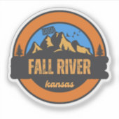 Fall River, Kansas Sticker (Voorkant)