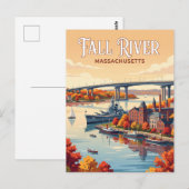 Fall River, Massachusetts Briefkaart (Voorkant / Achterkant)