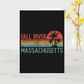 Fall River Massachusetts Grappige Usa Stad Trip Th Kaart (Gele Bloem)