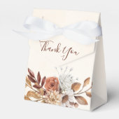 Fall Rustic Floral Wedding Favor Box Bedankdoosjes (Voorkant Zijde)