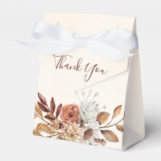 Fall Rustic Floral Wedding Favor Box Bedankdoosjes