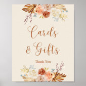 Fall Rustic Terracotta Cards and Gifts Poster (Voorkant)