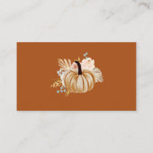 Fall Rustic Terracotta Recipe For The Bride-to-Be Informatiekaartje (Achterkant)