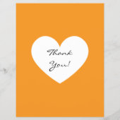 Fall Sale Orange Brown White Heart Flyer (Achterkant)