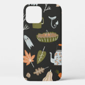 Fall seamless pattern with cozy nature elements. C Case-Mate iPhone Case (Achterkant)