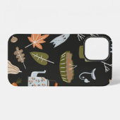 Fall seamless pattern with cozy nature elements. C iPhone Hoesje (Achterkant horizontaal)