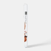 Fall season pink pumpkins with coquette bow iPhone hoesje (Linkerkant)