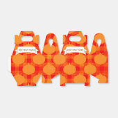 Fall Season Pumpkin Drawing Custom Text Plaid Bedankdoosjes (Uitgevouwen)