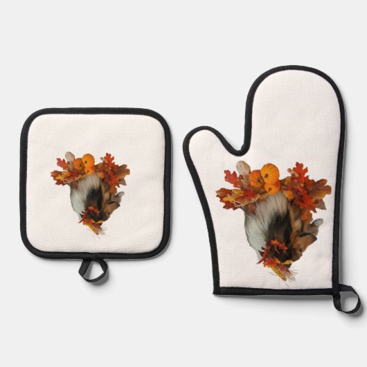 Fall Sheltie Ovenwant & Pannenlap Set (Voorkant)
