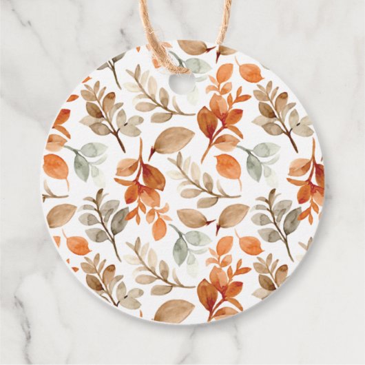 Fall Simmer Bedankjes Labels (Achterkant)