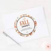 Fall Simmer Ronde Sticker (Envelop)