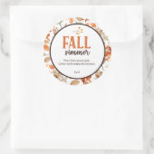 Fall Simmer Ronde Sticker (Tas)