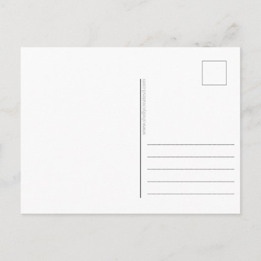 Fall Snail Mail Postcard Set | Hand-Drawn Autumn D Briefkaart (Achterkant)