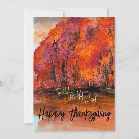 Fall Splendor Note Card Bedankkaart (Voorkant)