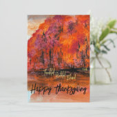 Fall Splendor Note Card Bedankkaart (Staand voorkant)