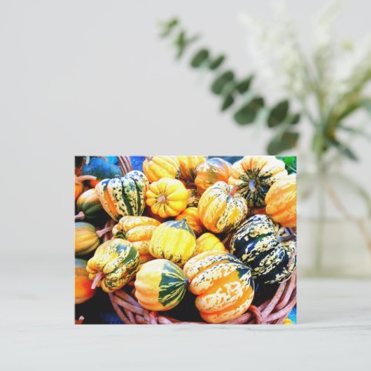 Fall Squash Briefkaart (Staand voorkant)