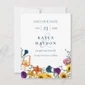 Fall Sunflowers Orange Tiger Lily Navy Calla Lily Kaart (Voorkant)