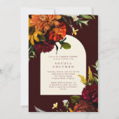 Fall Sunset Dark Moody Romantic Bridal Shower  Kaart (Voorkant)