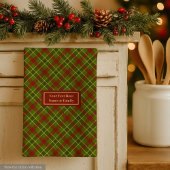 Fall Tartan Hand Towel Personalized Checkered Theedoek