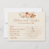 Fall Terracotta Advice and Wishes Bridal Shower (Voorkant)