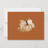 Fall Terracotta Advice and Wishes Bridal Shower (Achterkant)