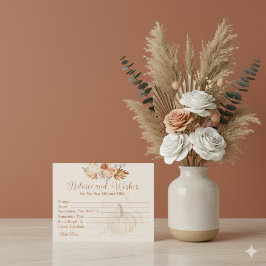 Fall Terracotta Advice and Wishes Bridal Shower