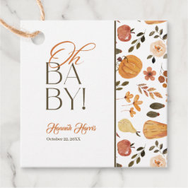 Fall Theme Baby Shower  Bedankjes Labels