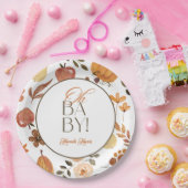 Fall Theme Baby Shower Invitation Papieren Bordje (Feest)
