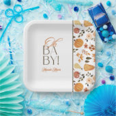 Fall Theme Baby Shower Papieren Bordje (Feest)