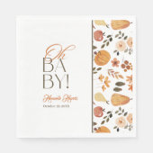 Fall Theme Baby Shower  Servet (Voorkant)