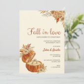 Fall themed engagement party Invitation Kaart (Staand voorkant)