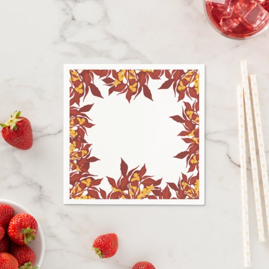 Fall themed paper servet (Insitu)