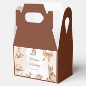 Fall Toile De Jouy Woodland Theme Birthday Party Bedankdoosjes (Geopend)