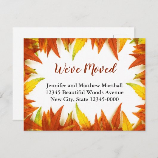 Fall verlaat aangepaste bewegende aankondiging (Voorkant / Achterkant)