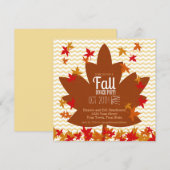 Fall verlaat diner kaart (Voorkant / Achterkant)