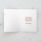 Fall verlaat Happy Thanksgiving Godfather Feestdagen Kaart (Binnen)