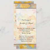 Fall verlaat homohuwelijk programmakaart (Voorkant / Achterkant)