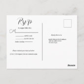 Fall verlaat RSVP-Briefkaart Briefkaart (Achterkant)